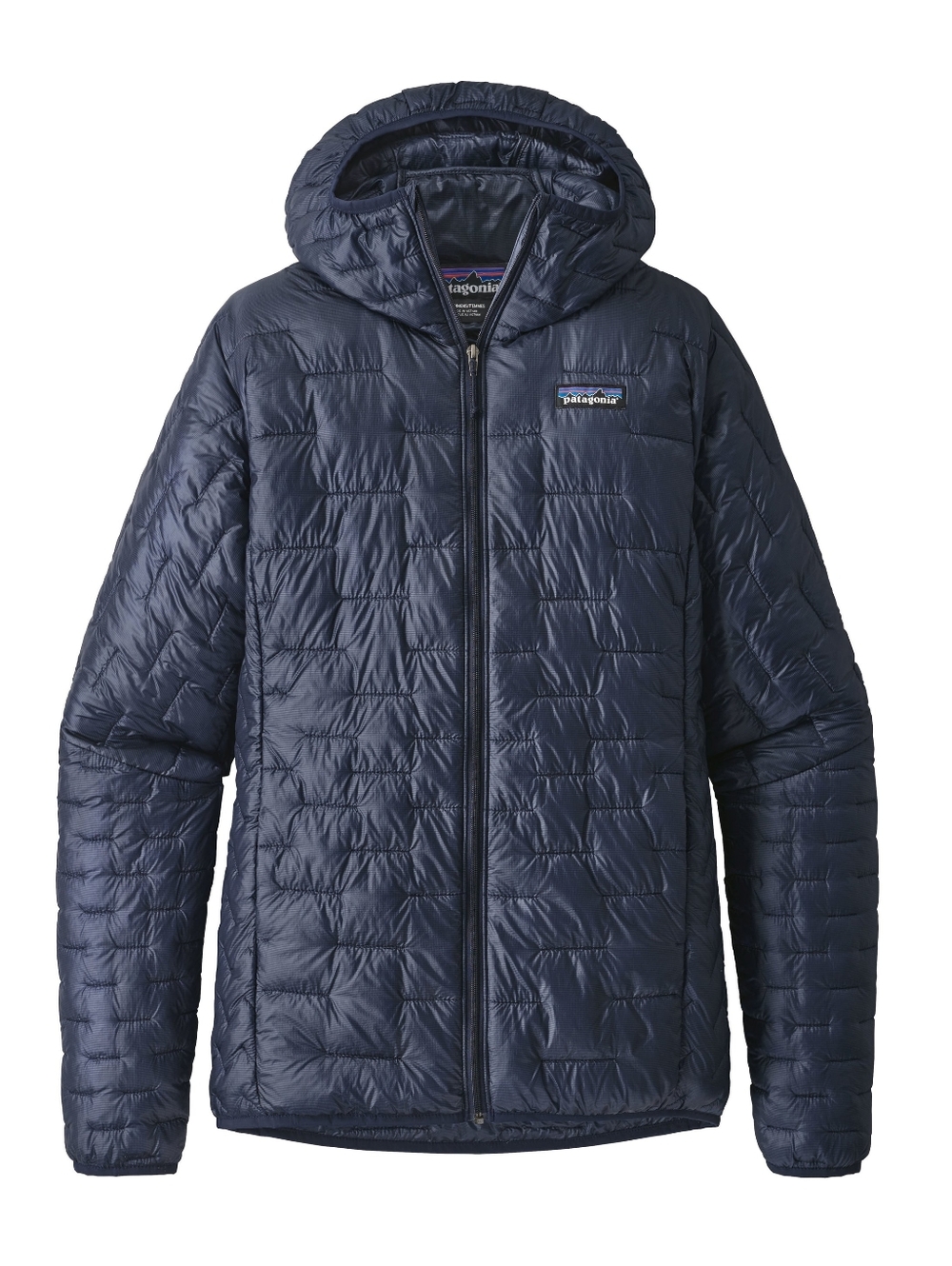 Patagonia Women's Micro Puff Hoodie Classic Navy Lightweight Sz M